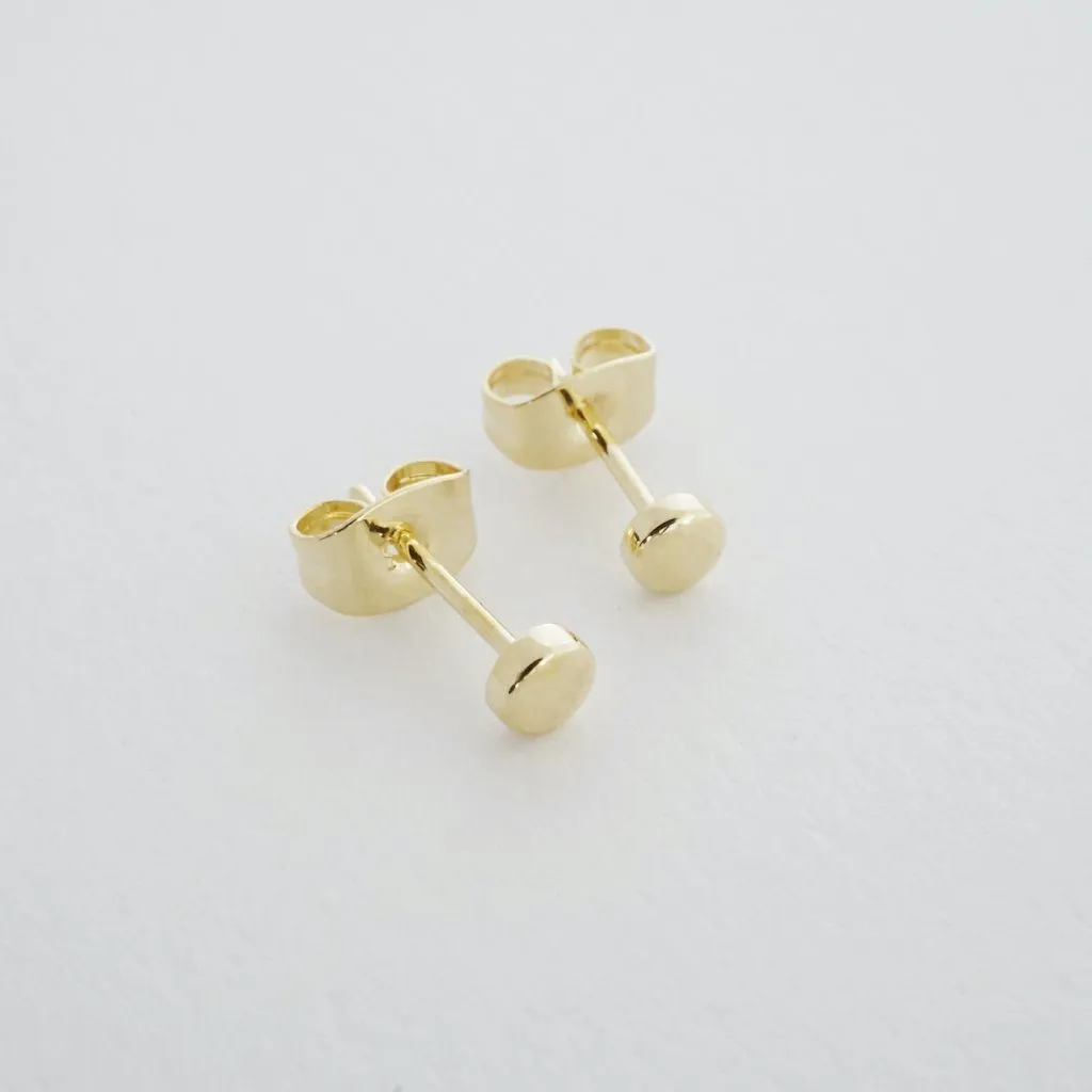 Mini Circle Stud Earrings