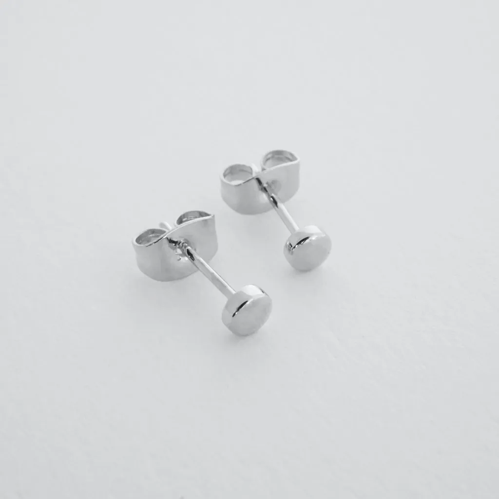 Mini Circle Stud Earrings