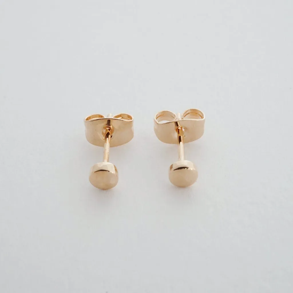 Mini Circle Stud Earrings