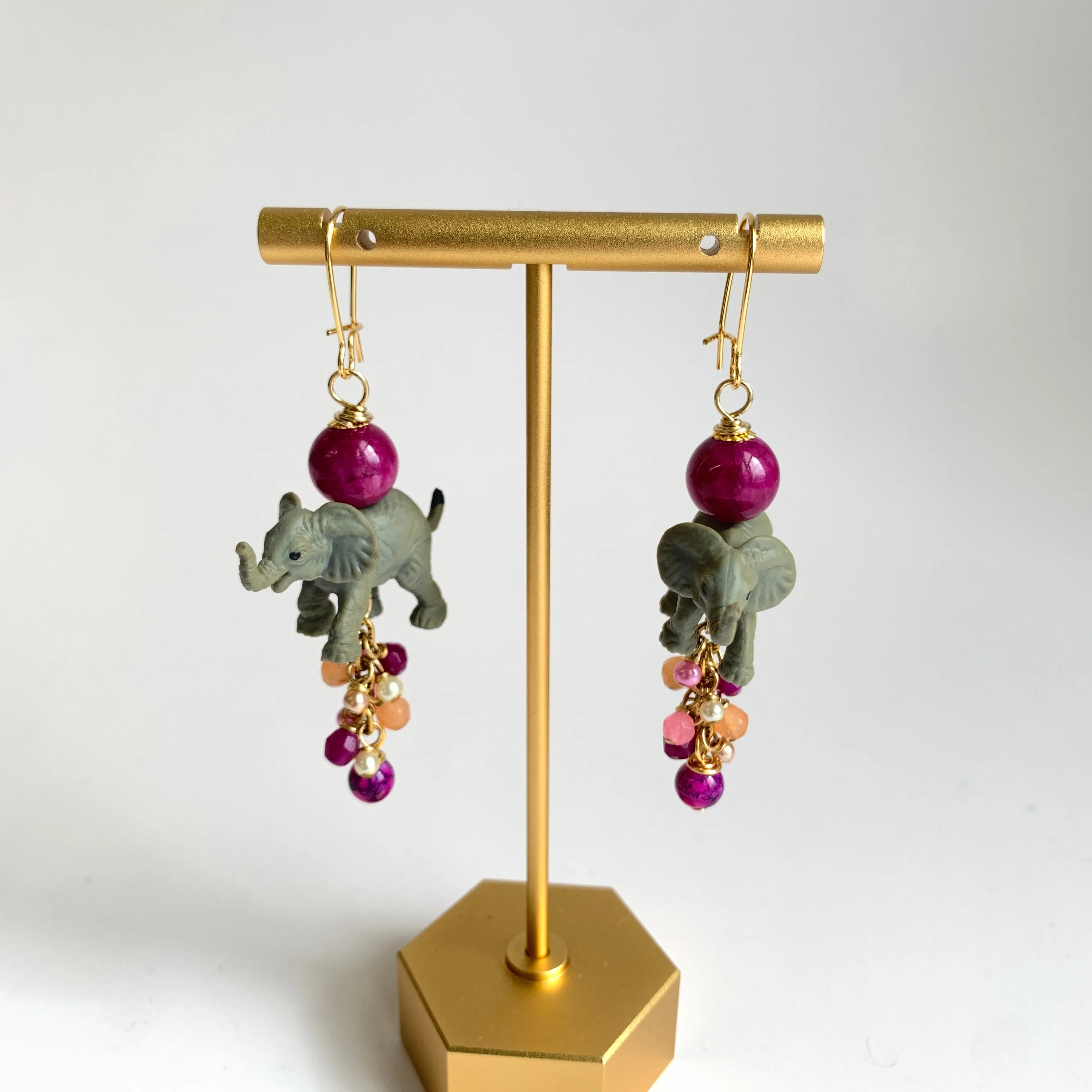 Miniature Elephant Earrings