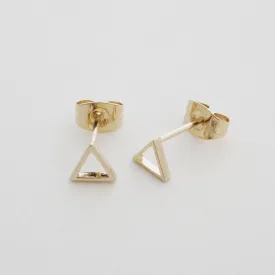 Outline Triangle Stud Earrings