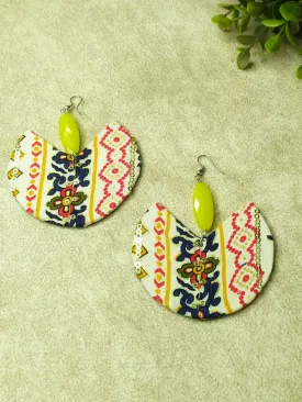 Oversized Handmade Fabric Earrings