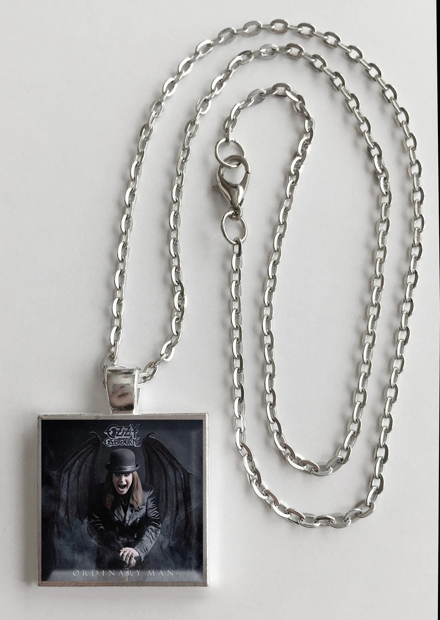 Ozzy Osbourne - Ordinary Man - Album Cover Art Pendant Necklace