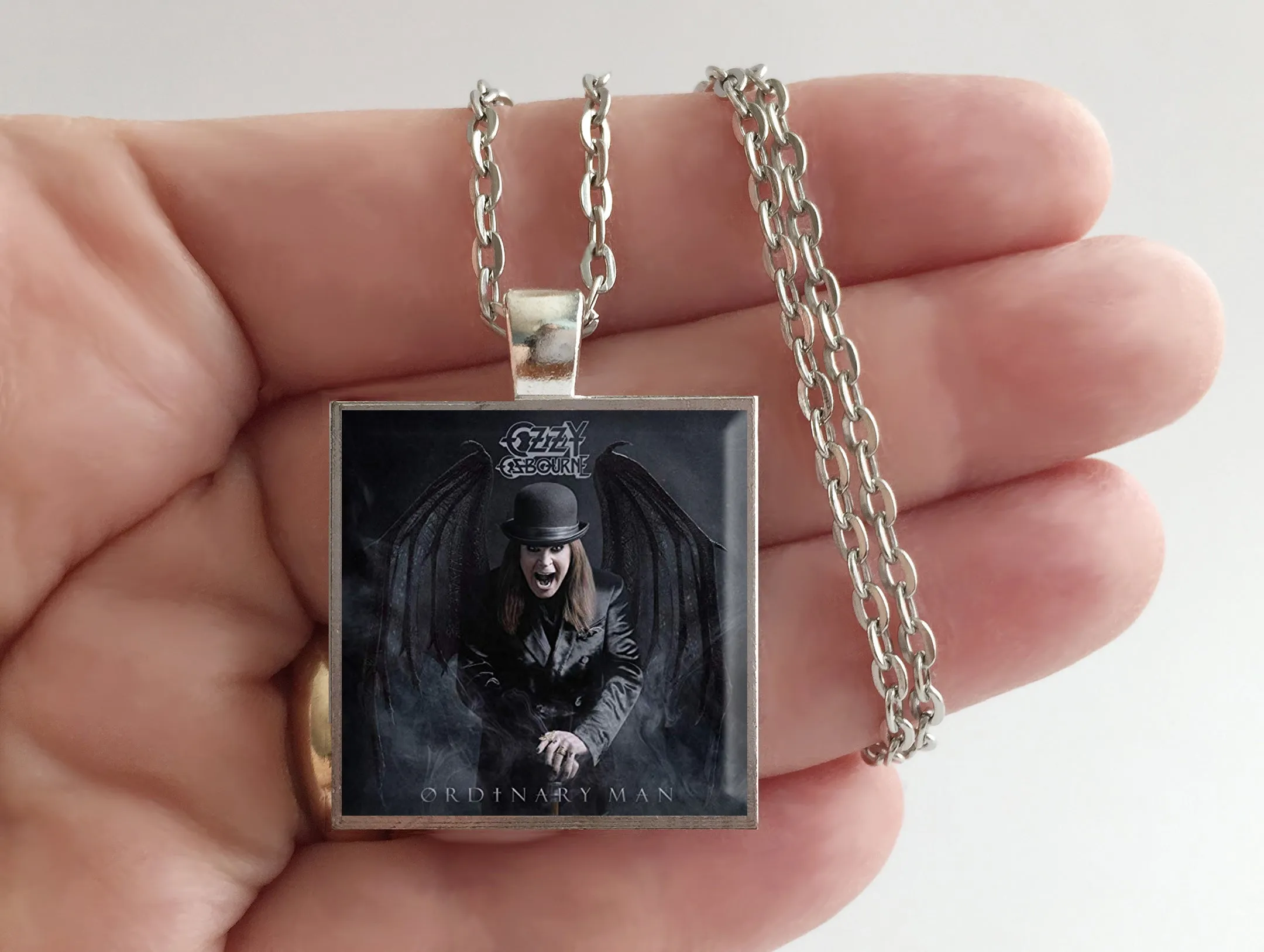 Ozzy Osbourne - Ordinary Man - Album Cover Art Pendant Necklace