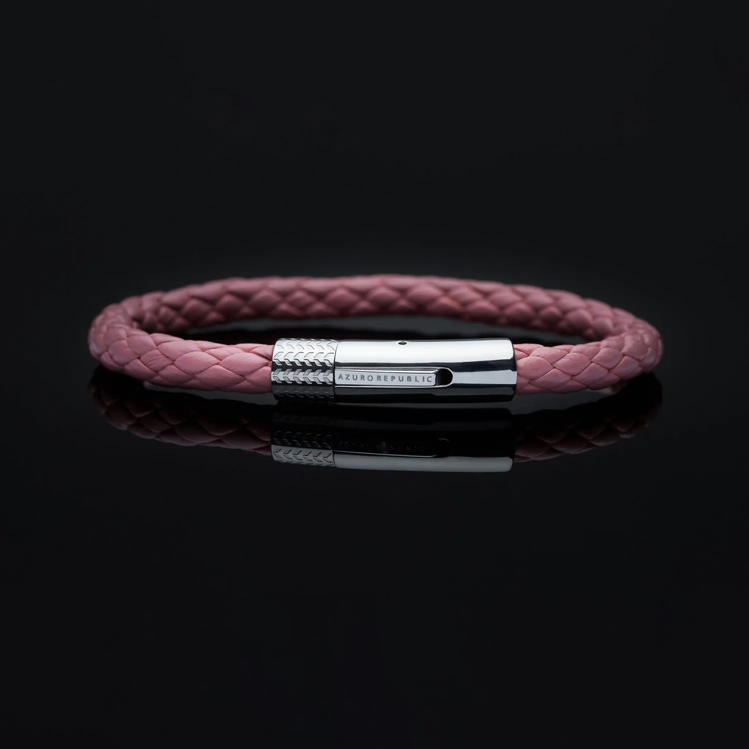 Pink Leather Bracelet