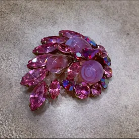 Regency Pink Stone brooch