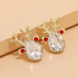 Reindeer Oversized Stud Earrings