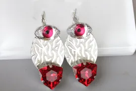 RUBY EYE EARRINGS