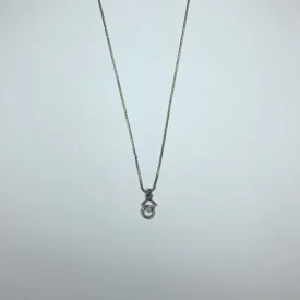 Silver Square & Circle Necklace