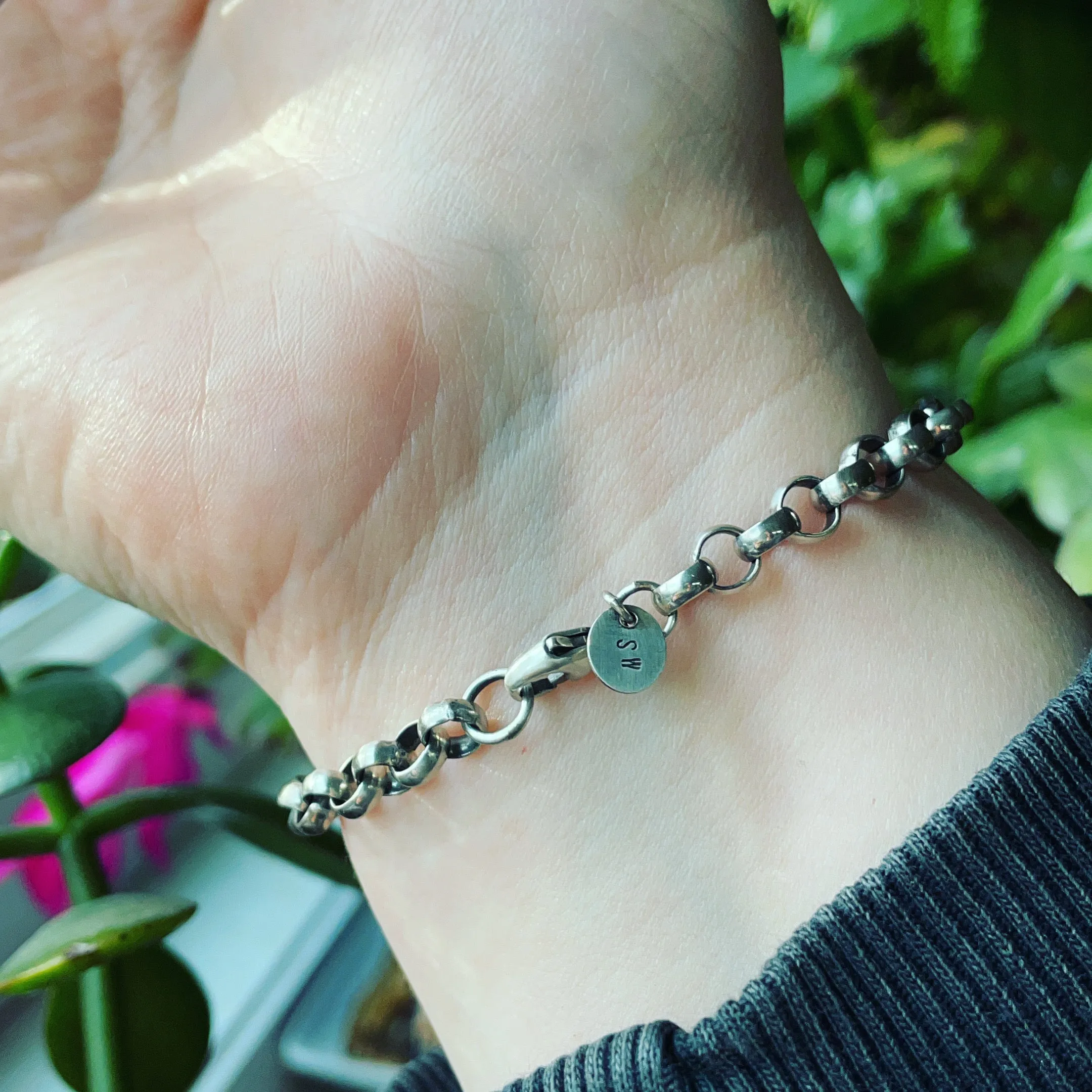 Sterling Silver Chunky Link Bracelet