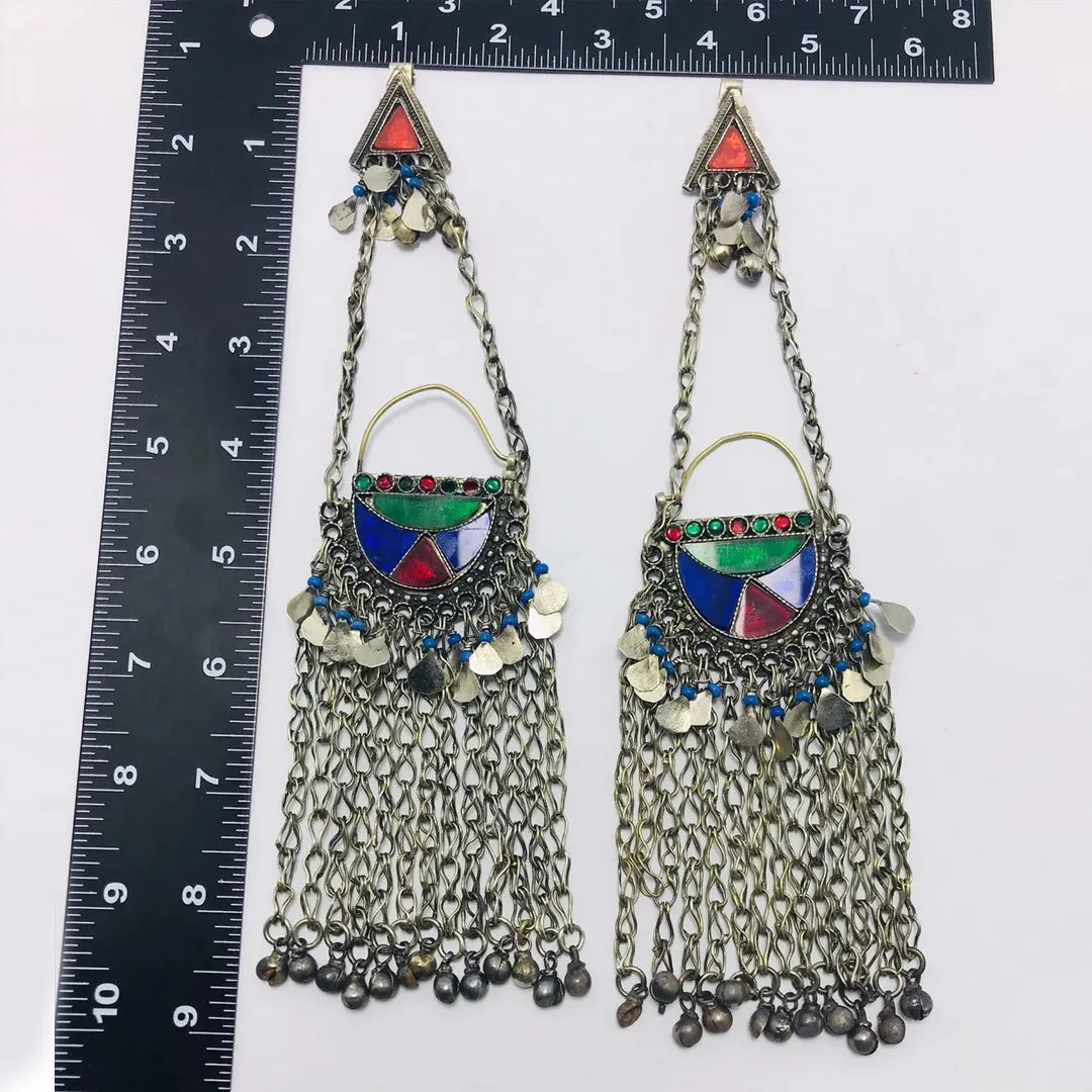 Traditional Massive Kuchi Bells Earrings