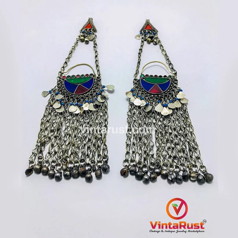 Traditional Massive Kuchi Bells Earrings