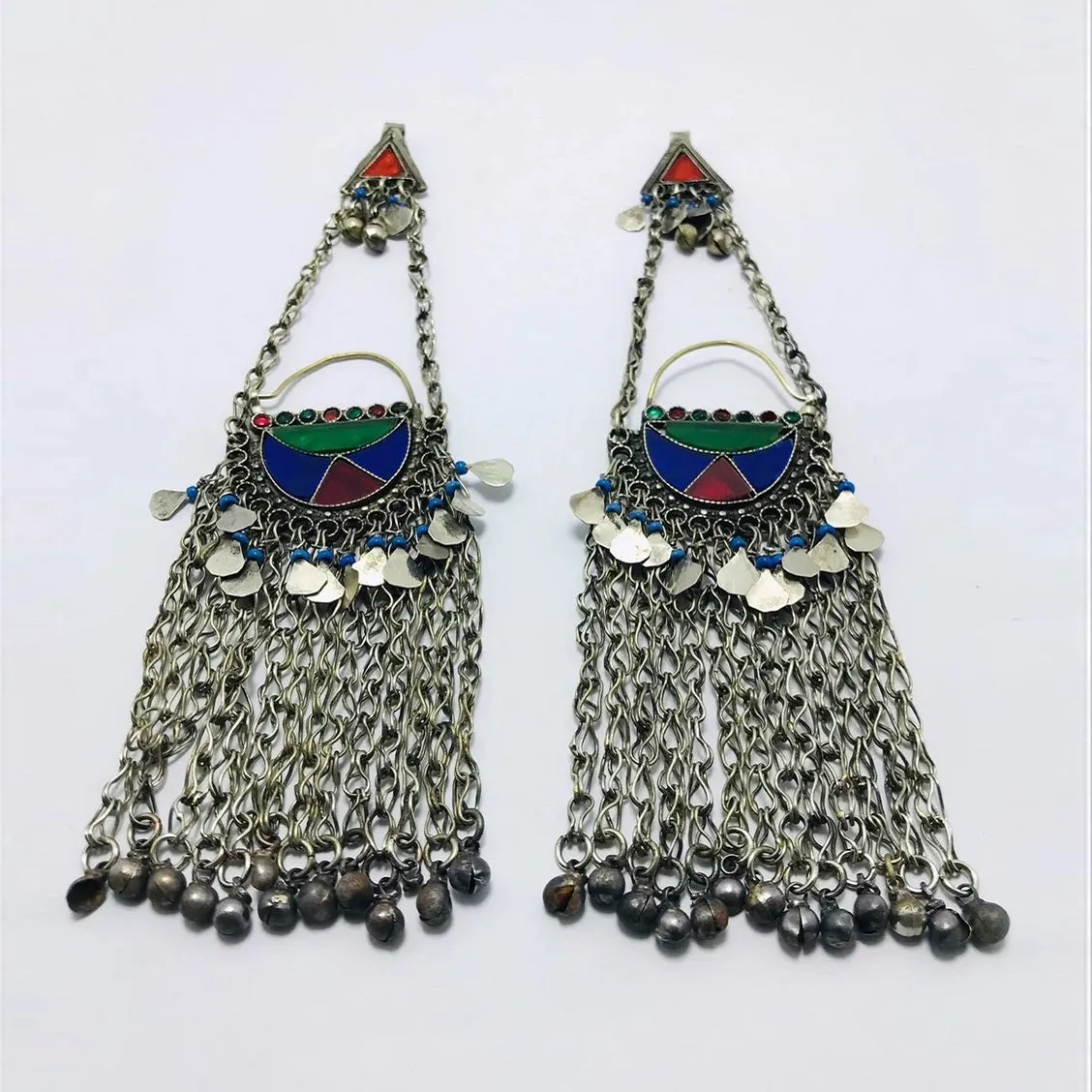 Traditional Massive Kuchi Bells Earrings