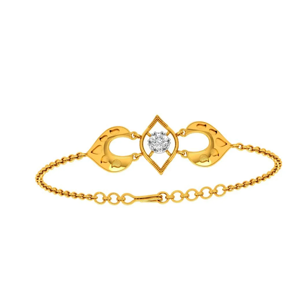 Unique Design Gold Diamond Bracelet