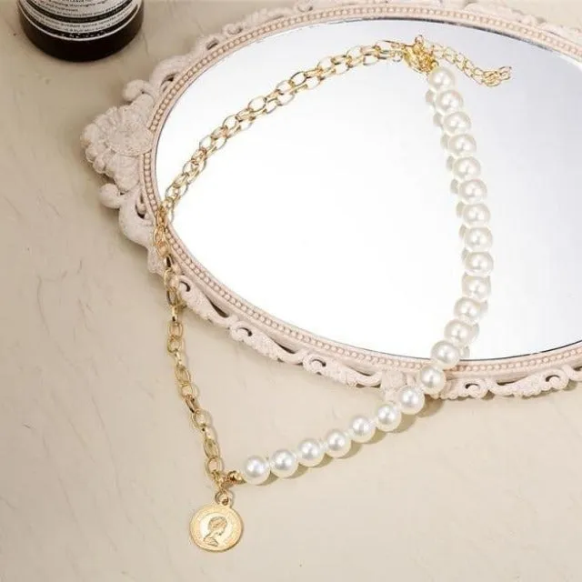 Vintage Multi-layer Coin Chain Choker Necklace