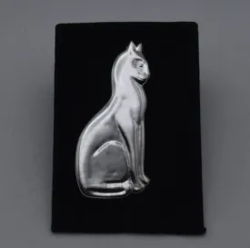 Vintage Sterling Silver Cat Brooch/Pendant