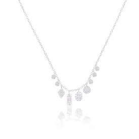 White Gold Illusion Diamond Necklace